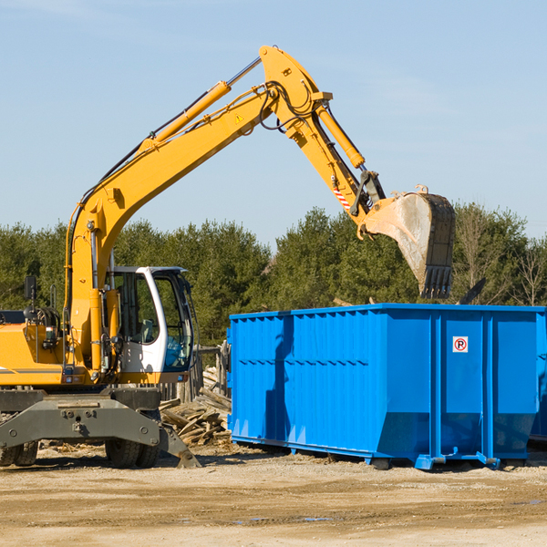 can i request a rental extension for a residential dumpster in Johnson County IN